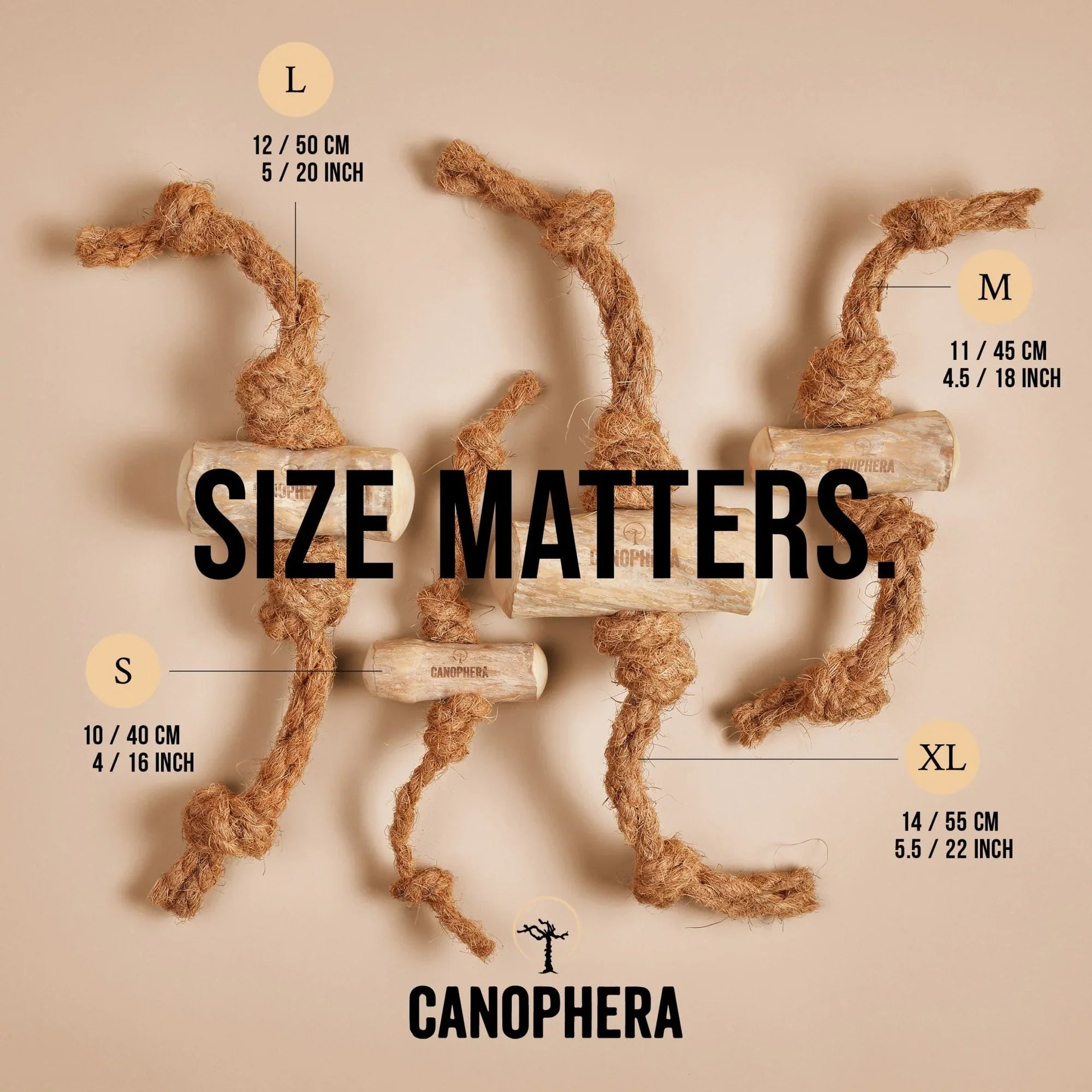 Canophera - Coffee Tree Wood Chew & Coconut Rope Toy