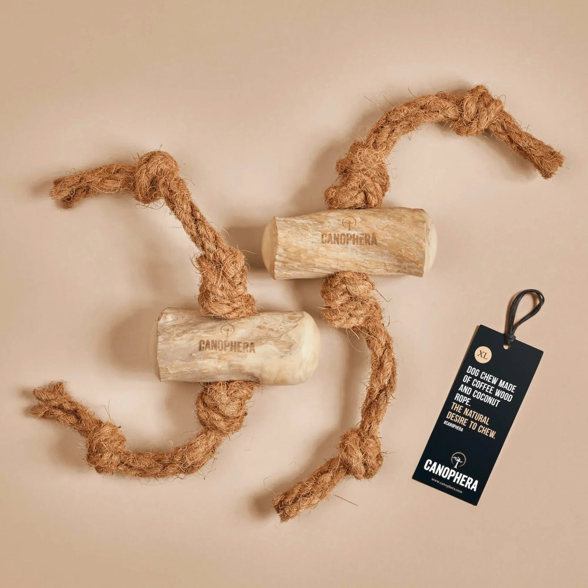 Canophera - Coffee Tree Wood Chew & Coconut Rope Toy