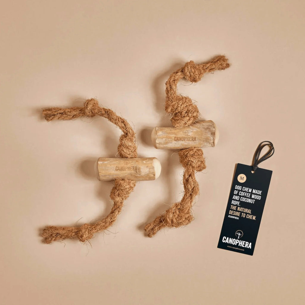 Canophera - Coffee Tree Wood Chew & Coconut Rope Toy